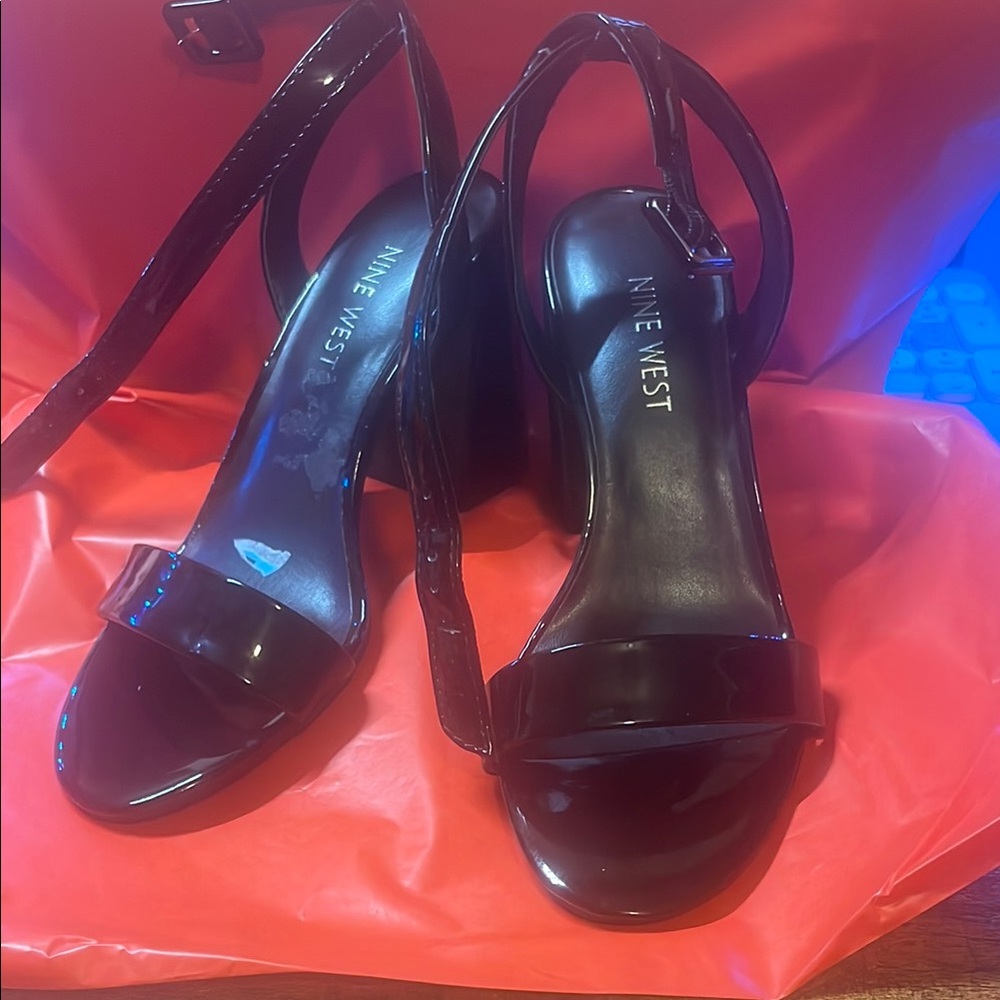 Nine West Black Heels Sleek Stiletto Design